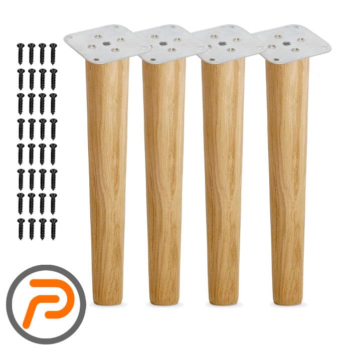 پایه میز چوبی مخروطی 80 سانتیمتر 4 عددی