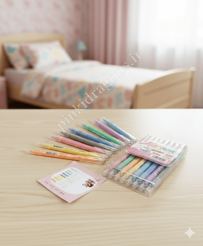 پک خودکار رنگی و هایلایتر