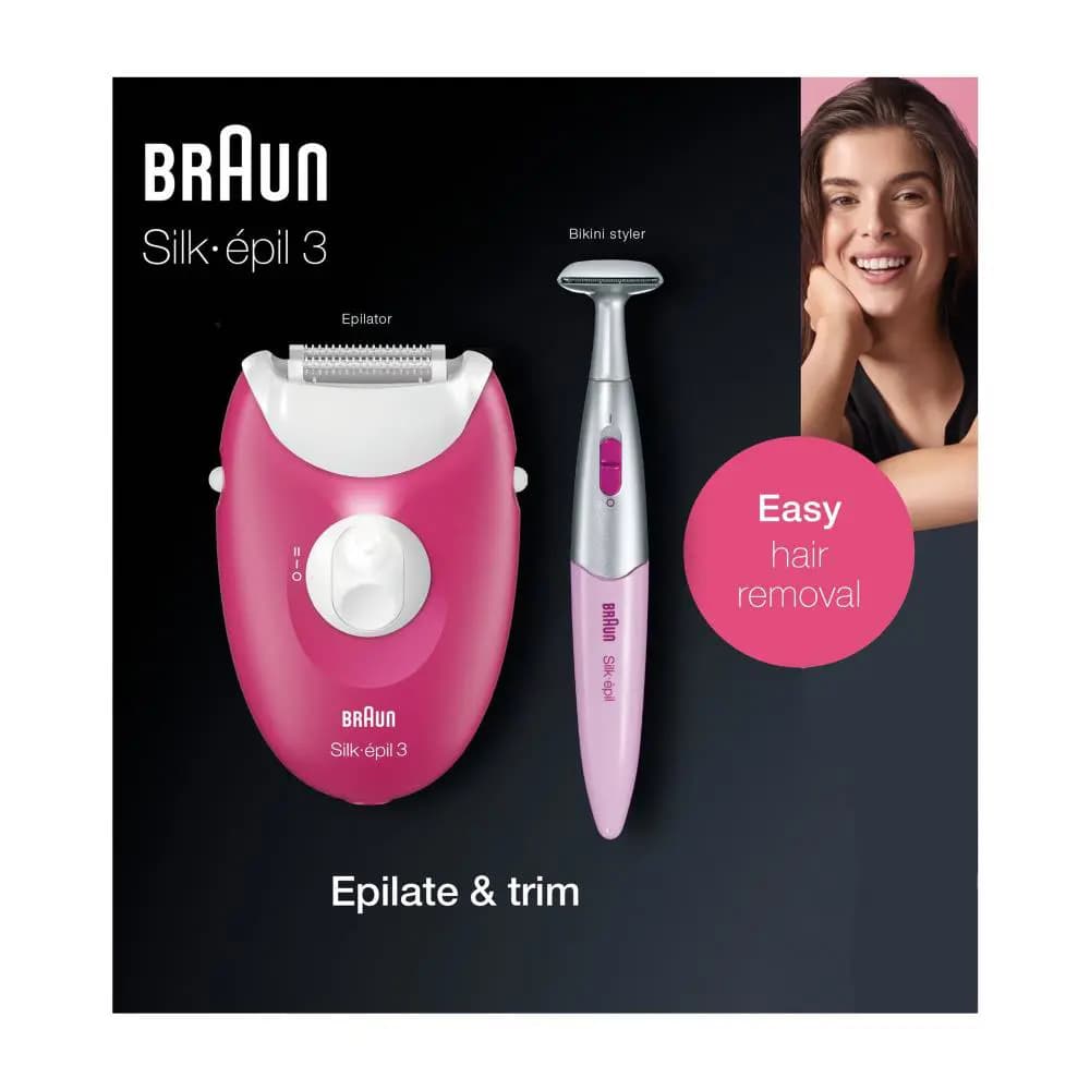 اپیلاتور براون سری ۳ مدل Braun SE3-420 + دستگاه شیور