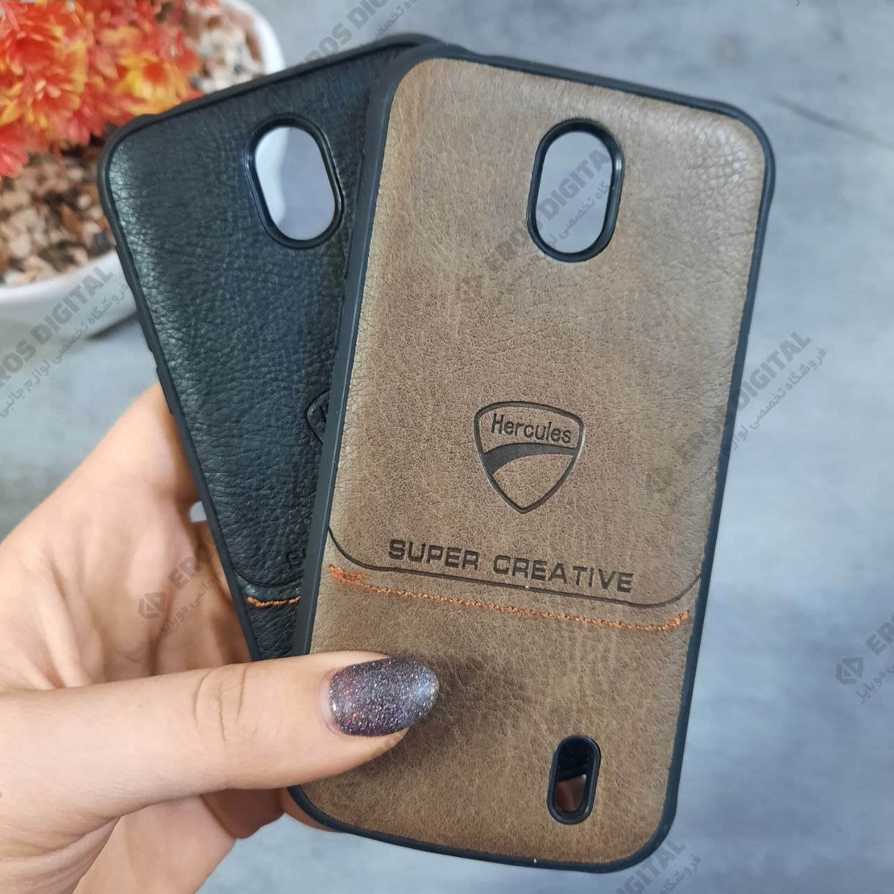 قاب گوشی Nokia 1 طرح چرم Hercules