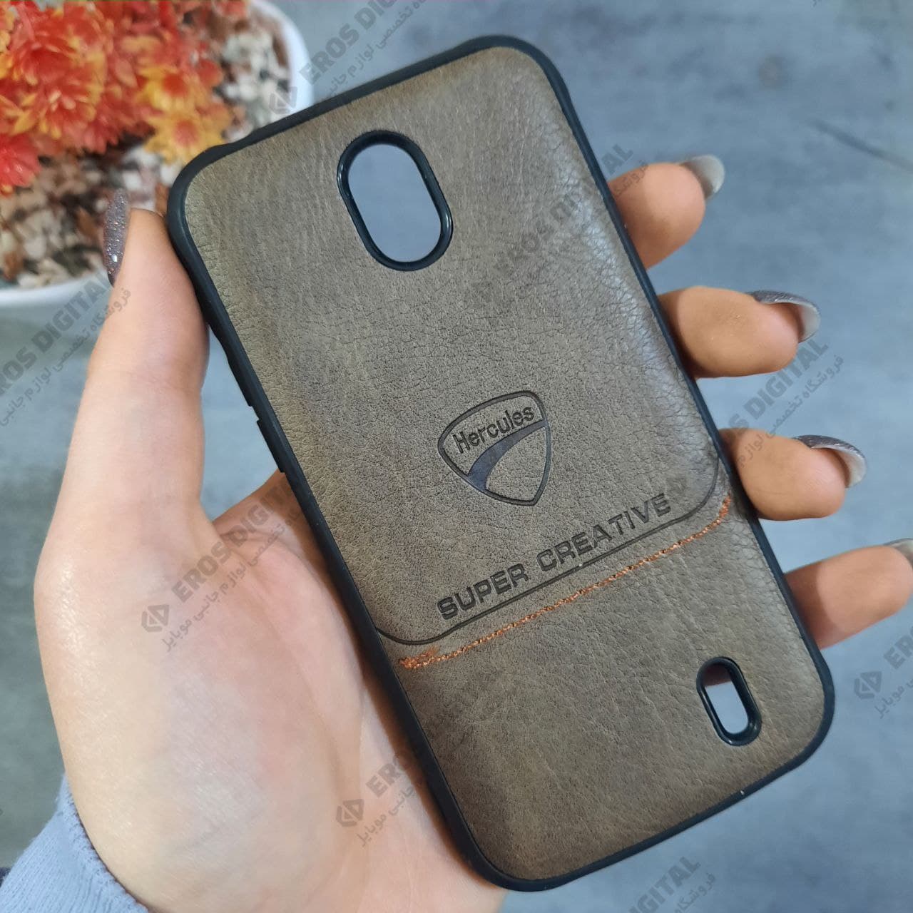 قاب گوشی Nokia 1 طرح چرم Hercules — تصویر ۳