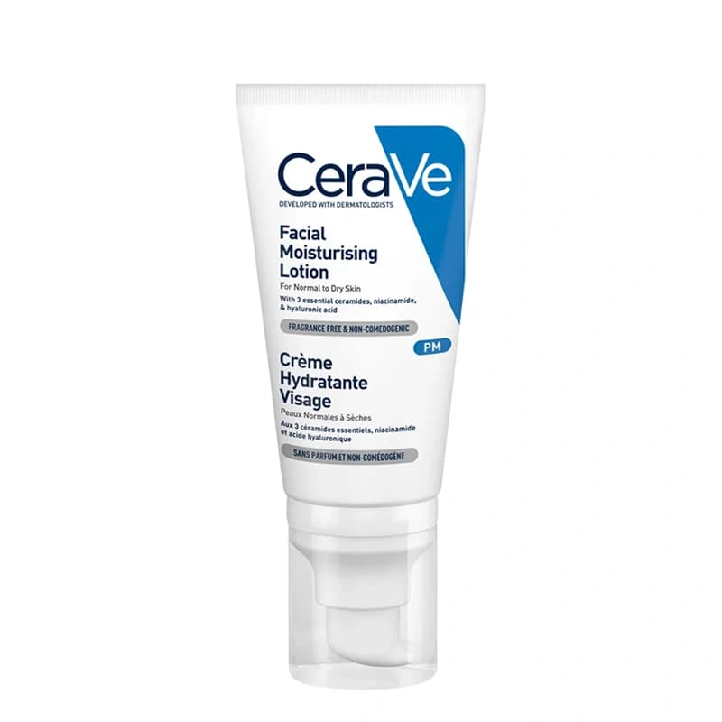 لوسیون شب مرطوب‌کننده و آبرسان سراوی CeraVe PM حجم ۵۲ میلی‌لیتر