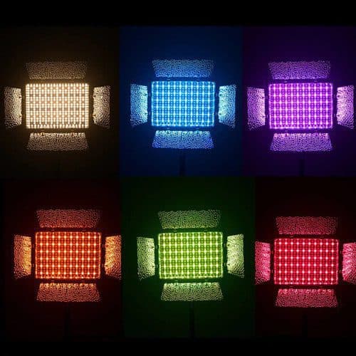 کیت کامل نور ثابت پروفشنال Professional U800+ RGB Light Kit + ریموت + باتری + شارژر + پایه — تصویر ۹