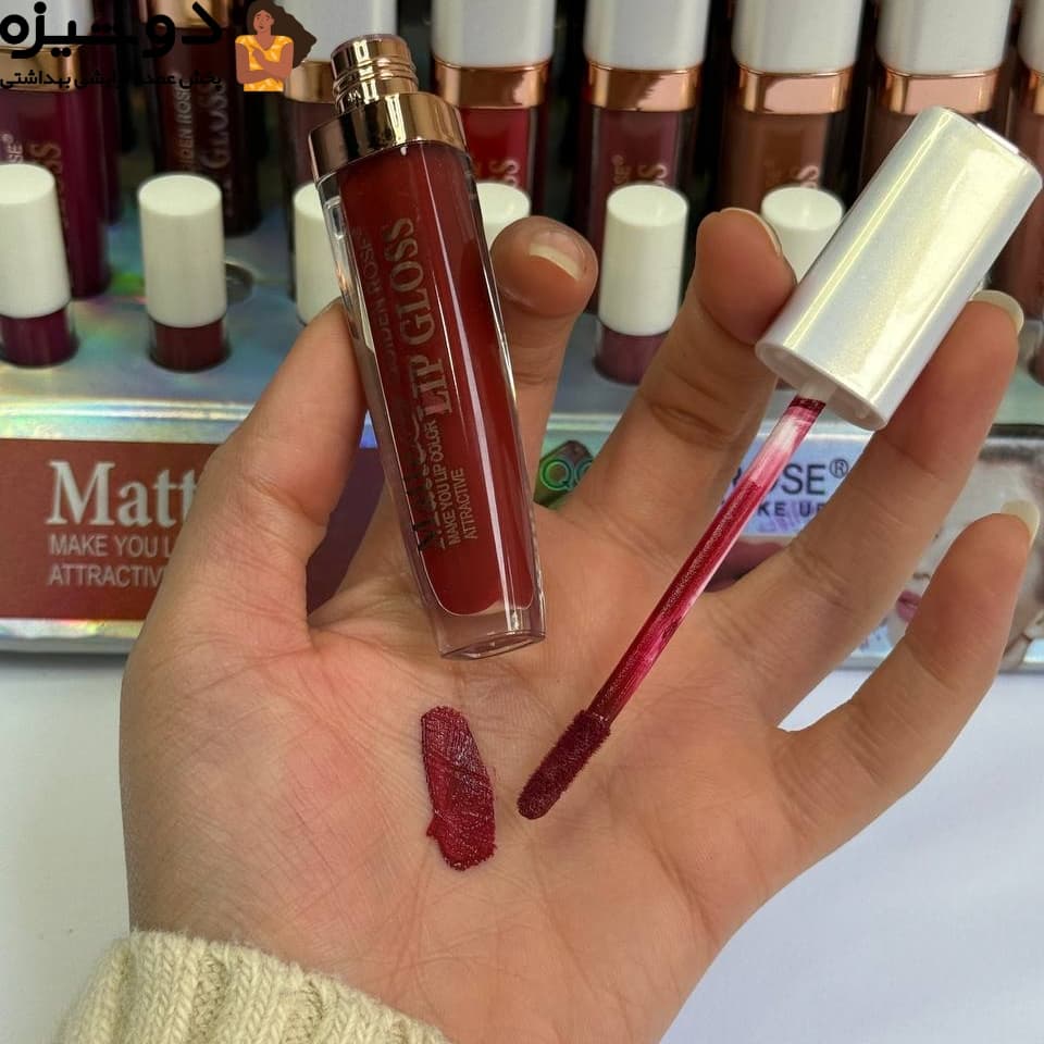 رژ لب مایع 5044 تستر دار QOIDEN ROSE — تصویر ۷