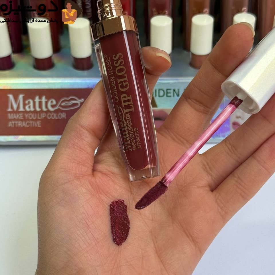 رژ لب مایع 5044 تستر دار QOIDEN ROSE — تصویر ۸