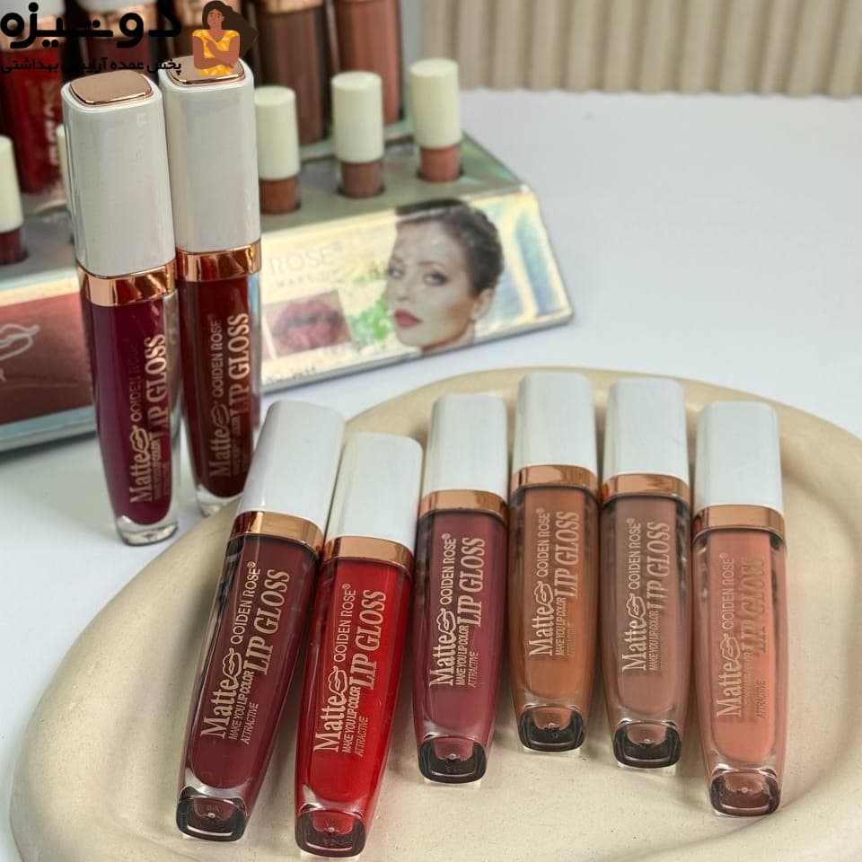 رژ لب مایع 5044 تستر دار QOIDEN ROSE — تصویر ۵