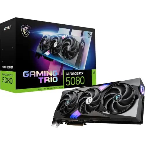 کارت گرافیک ام اس آی مدل MSI GeForce RTX 5080 GAMING TRIO 16GB OC ظرفیت 16 گیگابایت — تصویر ۲
