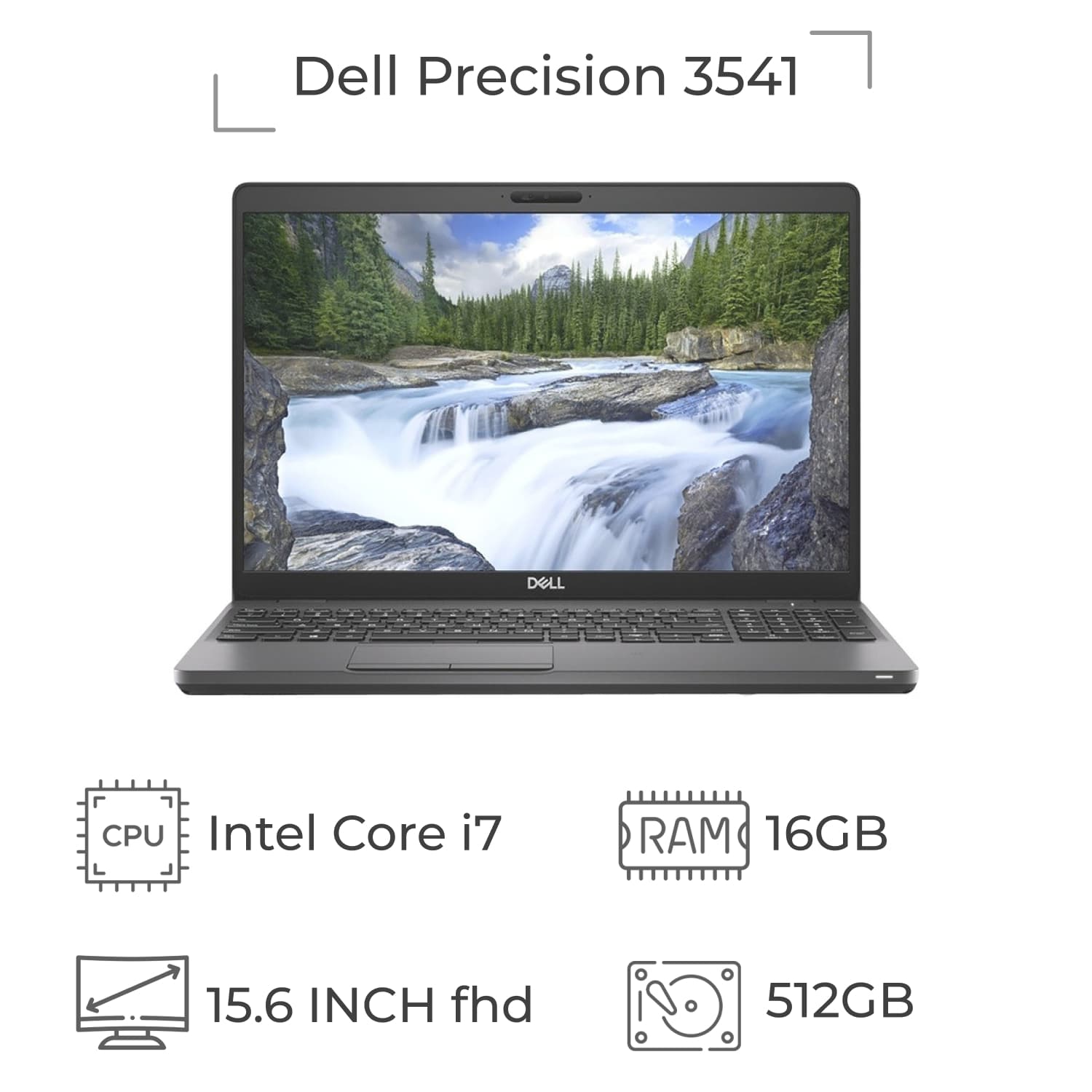 لپ تاپ استوک Dell Precision 3541 پردازنده i7 نسل 9