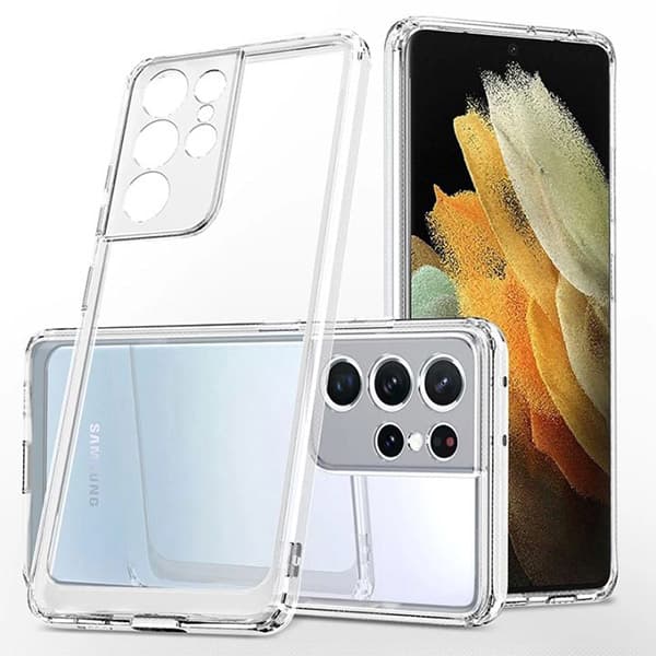 قاب ژله ای سامسونگ S21 Ultra محافظ لنز شفاف