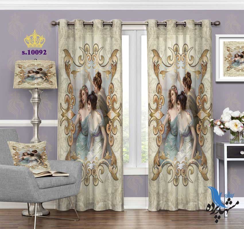 پرده پانچ کلاسیک طرح نقاشی S10092