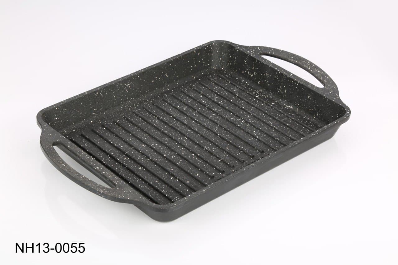 سینی گریل چدنی سنگین ۲۶×۳۳ مدل NH13-0055