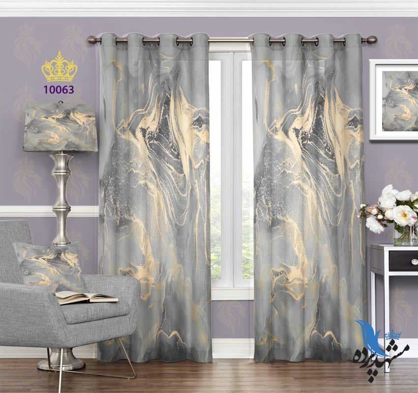 پرده پانچ سنگ پتینه طرح سنگ S10063