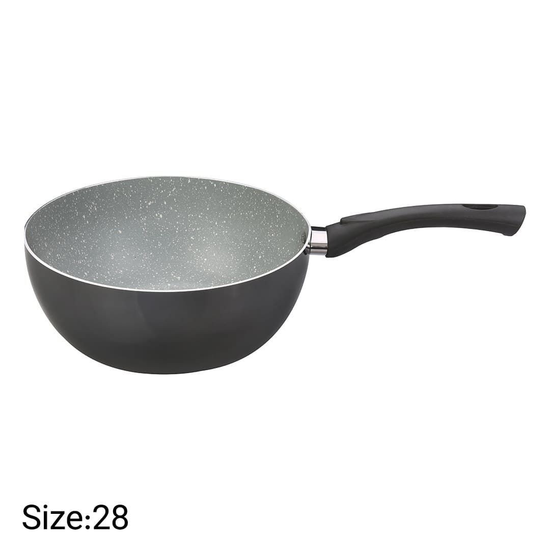تابه وک تک دسته گرانیتی نچسب نیوهوم سایز ۲۸ مدل NH13-0043 — تصویر ۲