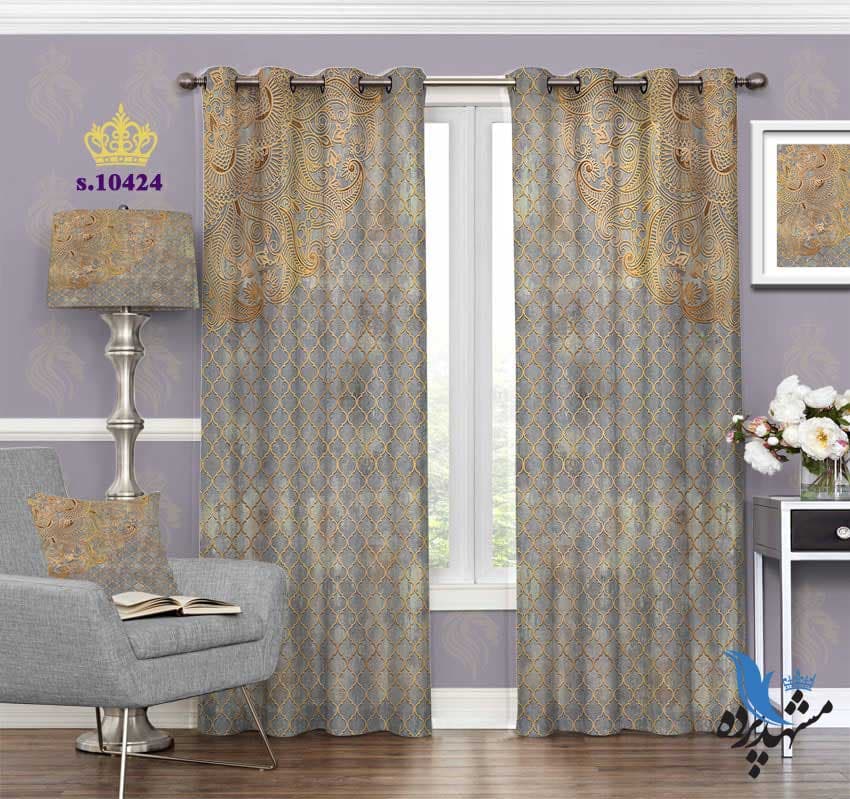 پرده پانچ اسلیمی طرح لوزی S10424