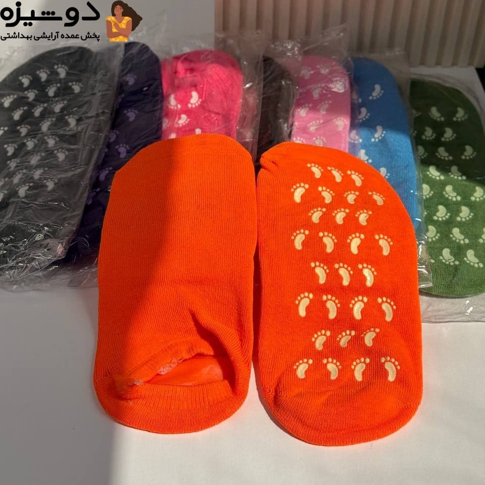 جوراب سیلیکونی نرم کننده و ضد ترک پا