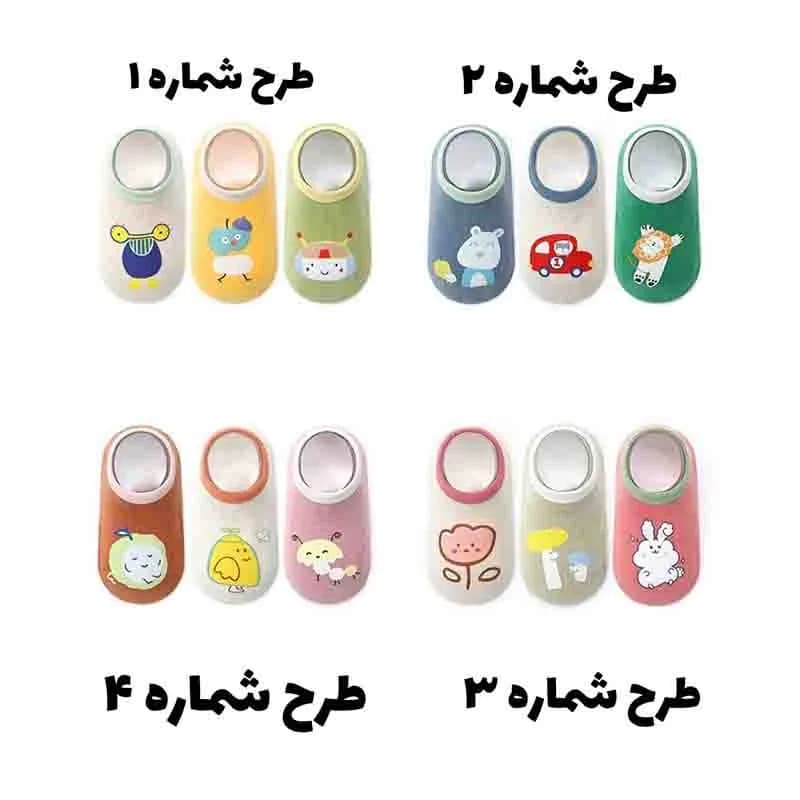 جوراب بچه گانه عروسکی فضایی مجموعه 3 عددی — تصویر ۶