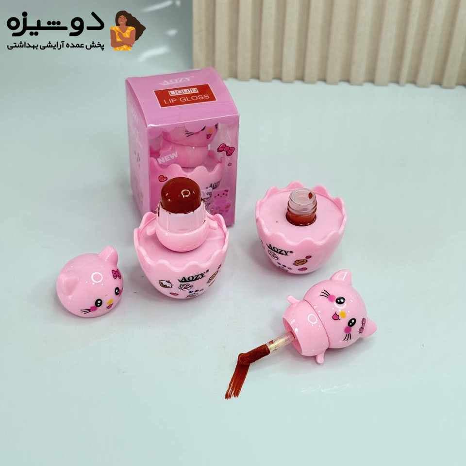 رژ لب جامد و مایع AL041 دوطرفه گربه AOZY — تصویر ۷