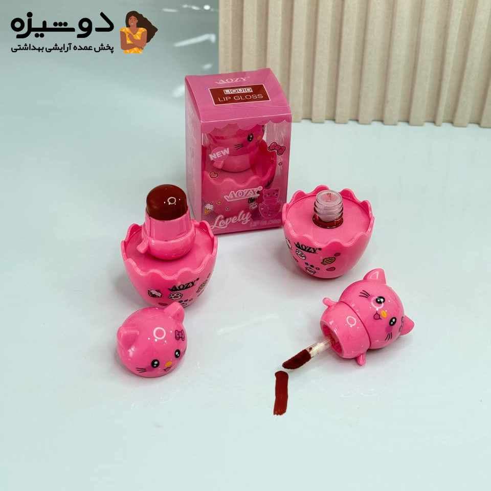 رژ لب جامد و مایع AL041 دوطرفه گربه AOZY — تصویر ۶