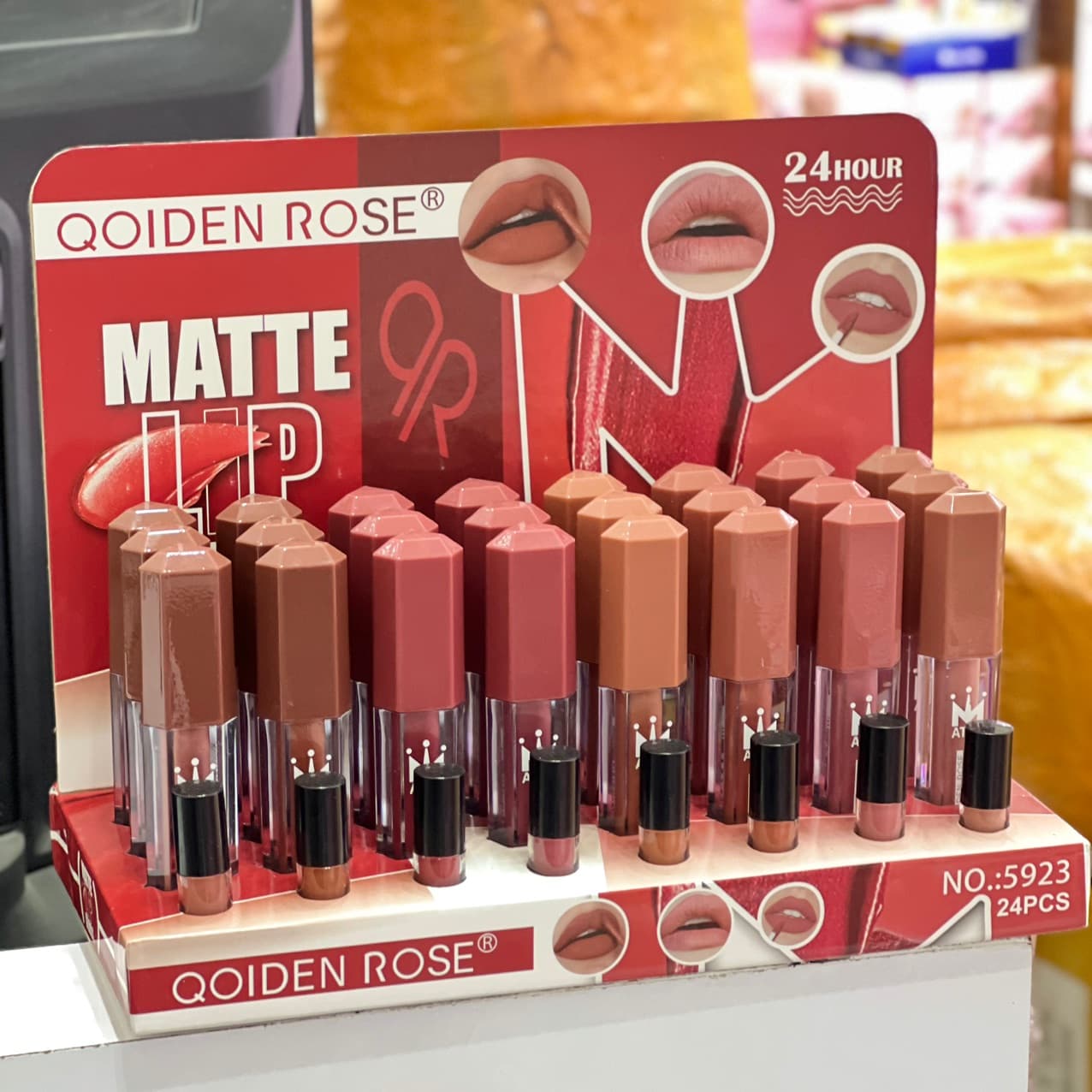رژ لب مایع 5923 تستر دار QOIDEN ROSE — تصویر ۲