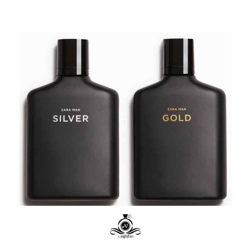 ست ادکلن مردانه دوقلوی زارا سیلور گلد Zara Man Silver Gold