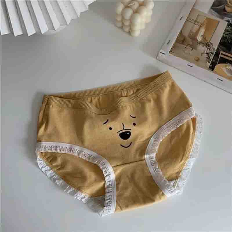 شورت زنانه نخی طرح خرسی مجموعه 2 عددی — تصویر ۷