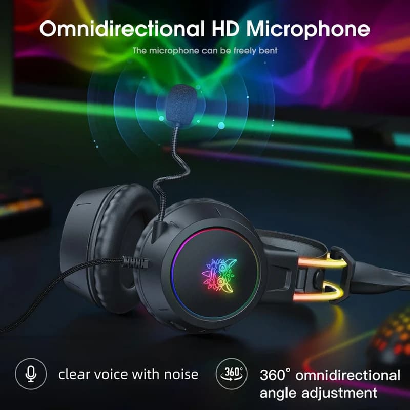 هدست گیمینگ اونیکوما مدل Onikuma Gaming X15 Pro Black — تصویر ۵