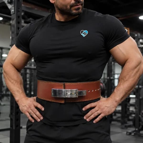 کمربند پاورلیفتینگ چرمی پرو اسپورتز مدل Lever Belt — تصویر ۴