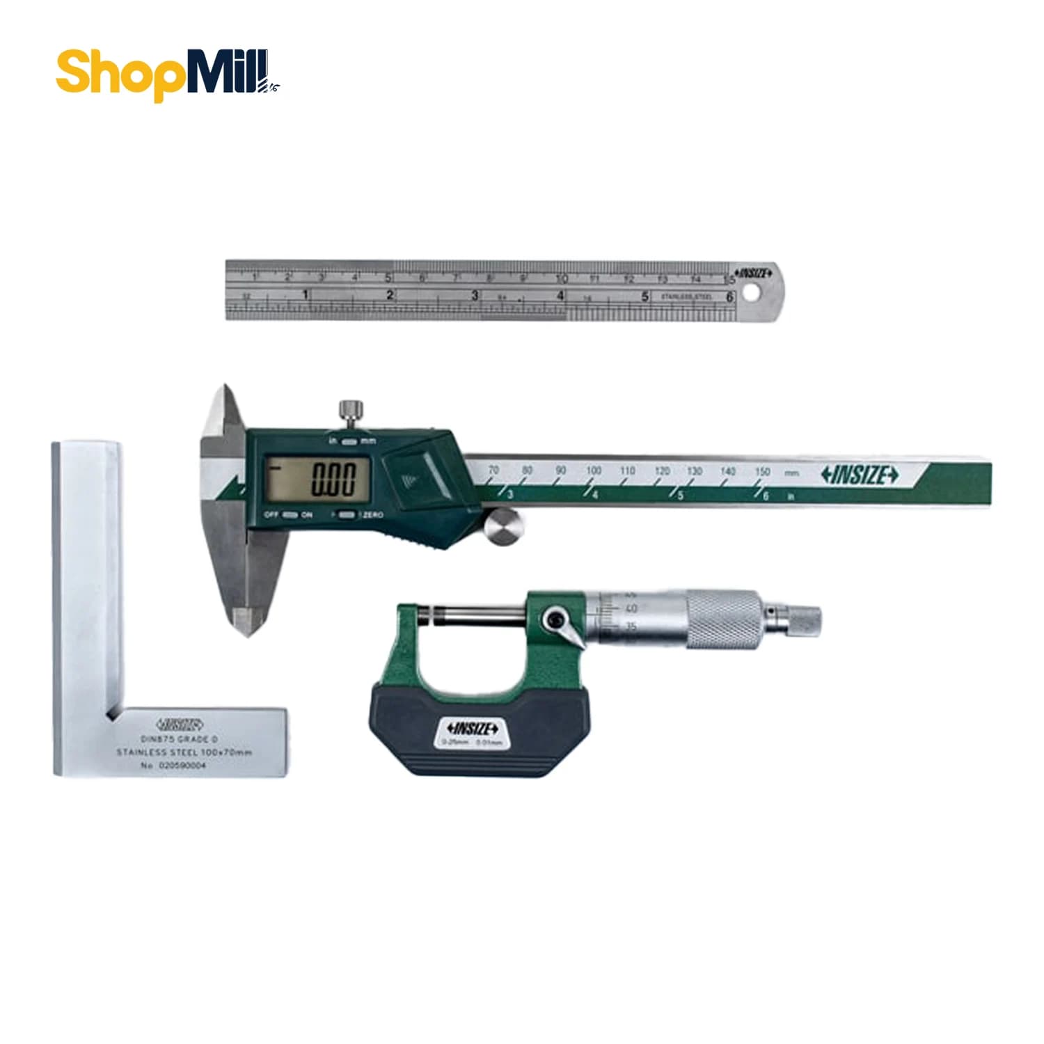 ست ابزار دقیق 4 پارچه اینسایز(insize) با گارانتی شرکتی مدل 5042 — تصویر ۳