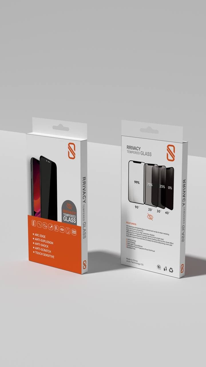 گلس پرایویسی برند slicto مدل iphone 15