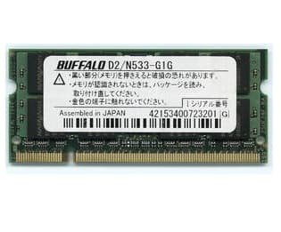 رم لپ تاپ Buffalo 1GB مدل PC2 باس N533