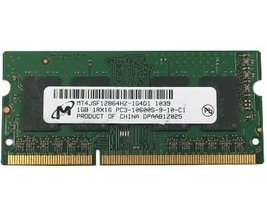 رم لپ تاپ Micron 1GB مدل PC3 باس ۱۰۶۰۰S