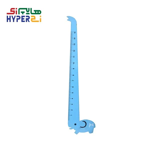 خط کش 15 سانتی چوبی فانتزی طرح فیل