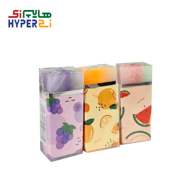 پاک کن مغزدار شفاف طرح میوه — تصویر ۲