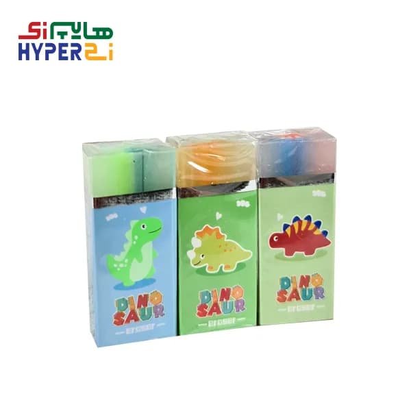 پاک کن مغزدار شفاف طرح دایناسور