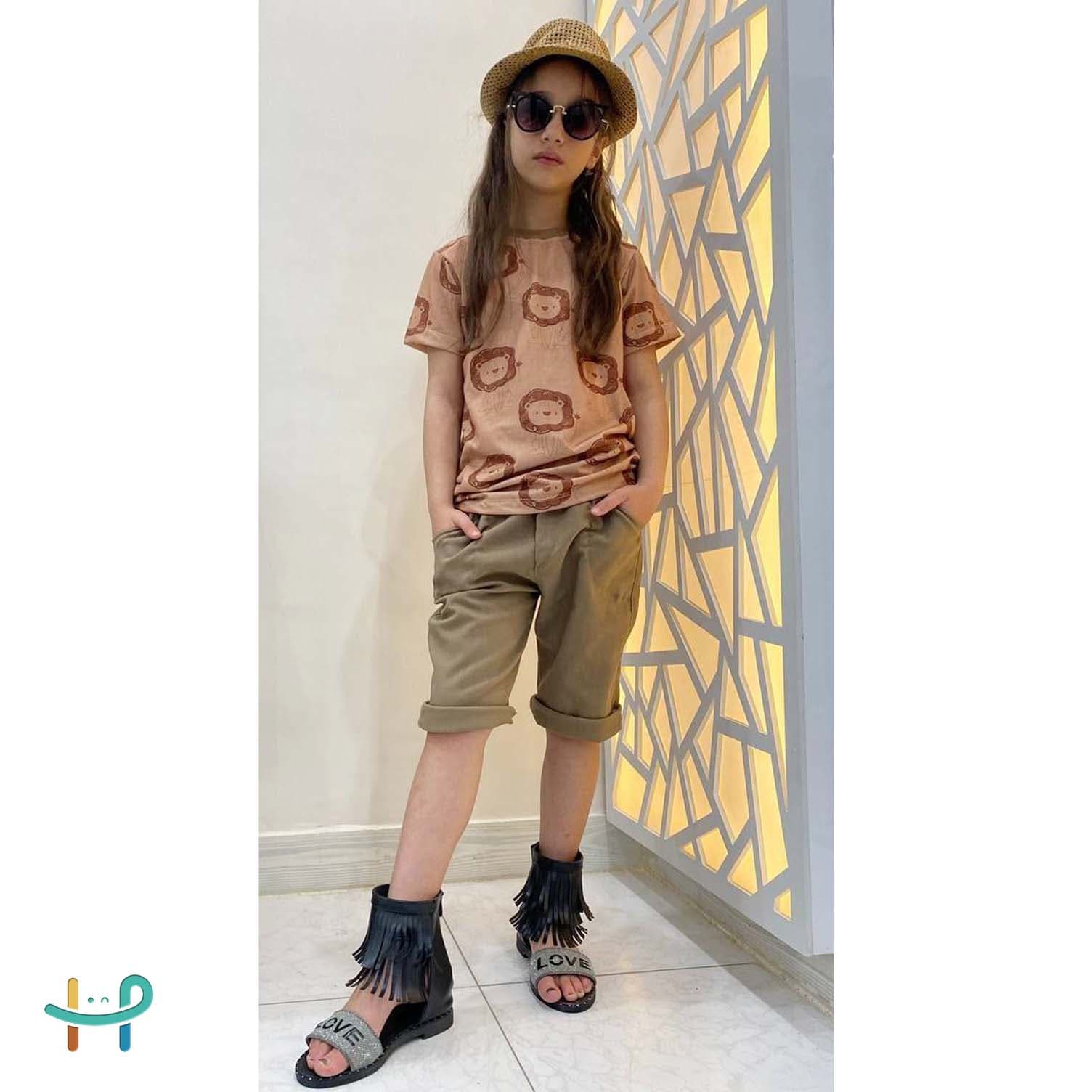 تیشرت شلوارک بچه شیر