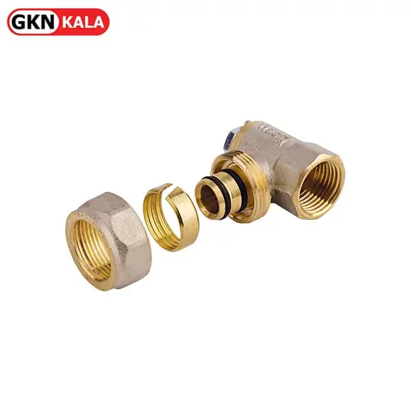 زانو خاردار ( 2 خار ) دیواری کوپلی ایزی پایپ