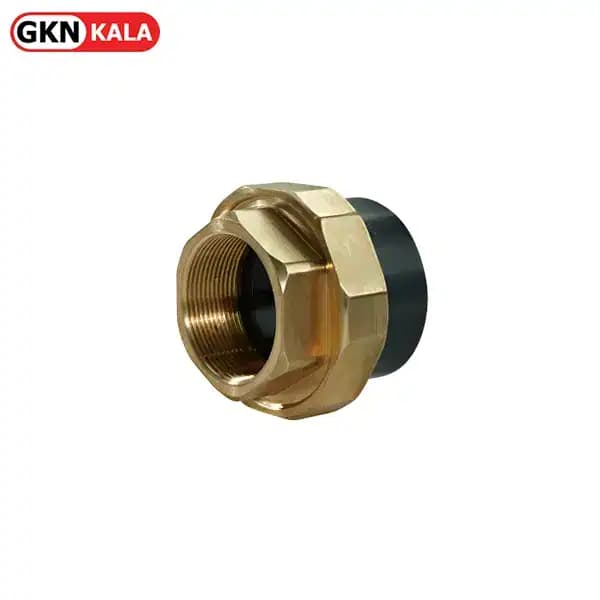 مهره ماسوره یکسر دنده برنجی UPVC ویسپار — تصویر ۲