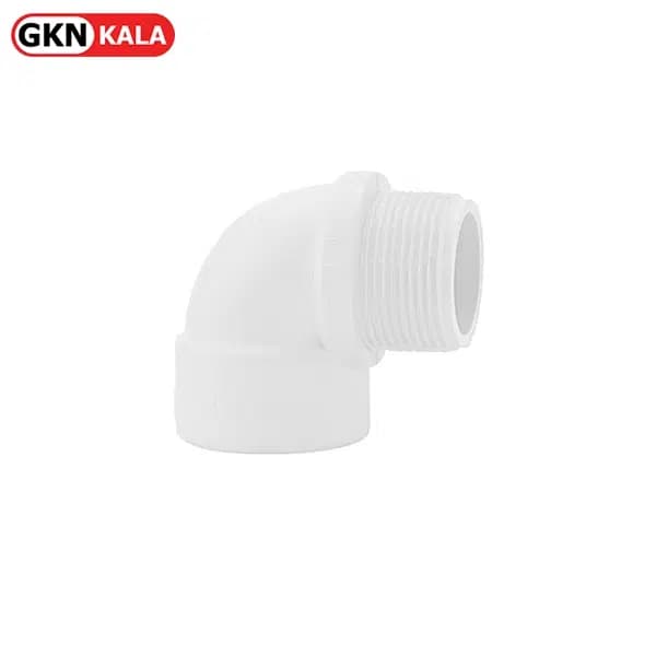 زانو چپقی رزوه ای UPVC ویسپار