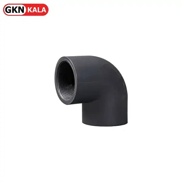 زانو 90 درجه یکسر دنده UPVC ویسپار