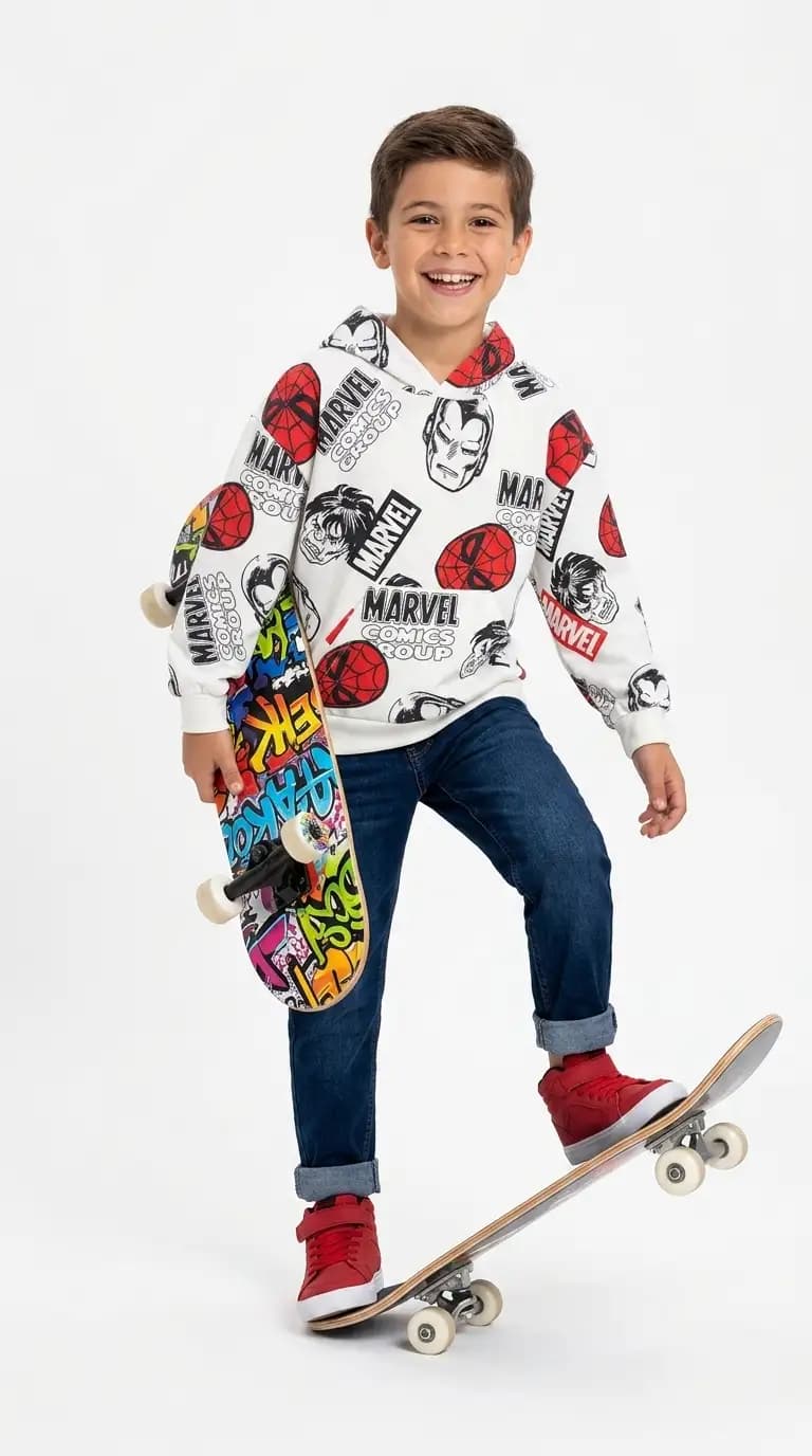 هودی طرح Marvel پسرانه (5 تا 9 سال) کد 630226