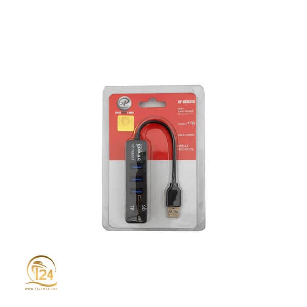 هاب سه پورت USB 2.0 وکارت خوان ایکس پی مدل HC834 — تصویر ۴