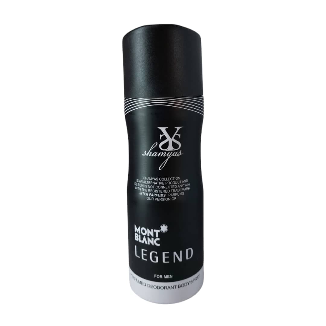 اسپری دئودورانت مردانه شمیاس مدل Mont Blanc Legend
