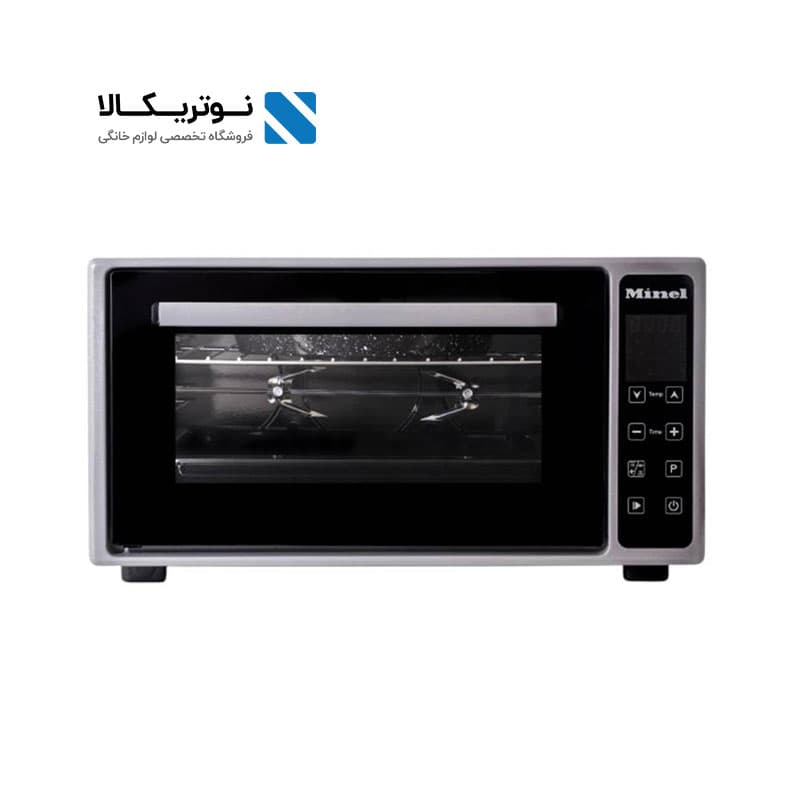 فر برقی مینل دیجیتال مدل MT50 ظرفیت 50 لیتری رنگ مشکی پنل سیلور