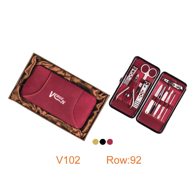 ست مانیکور 10 تیکه با کد V102 برند vergen