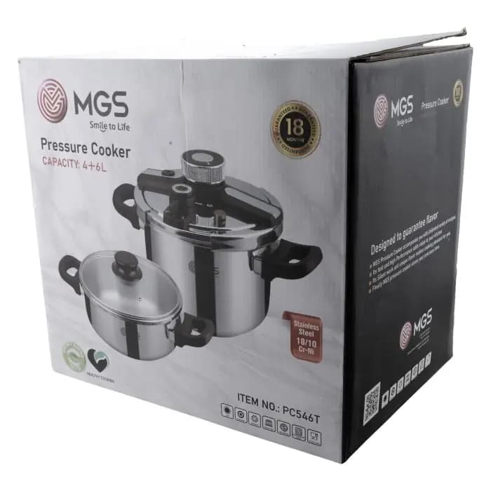 زودپز دوقلو ۴ و ۶ لیتری ام جی اس MGS مدل PC546T — تصویر ۹
