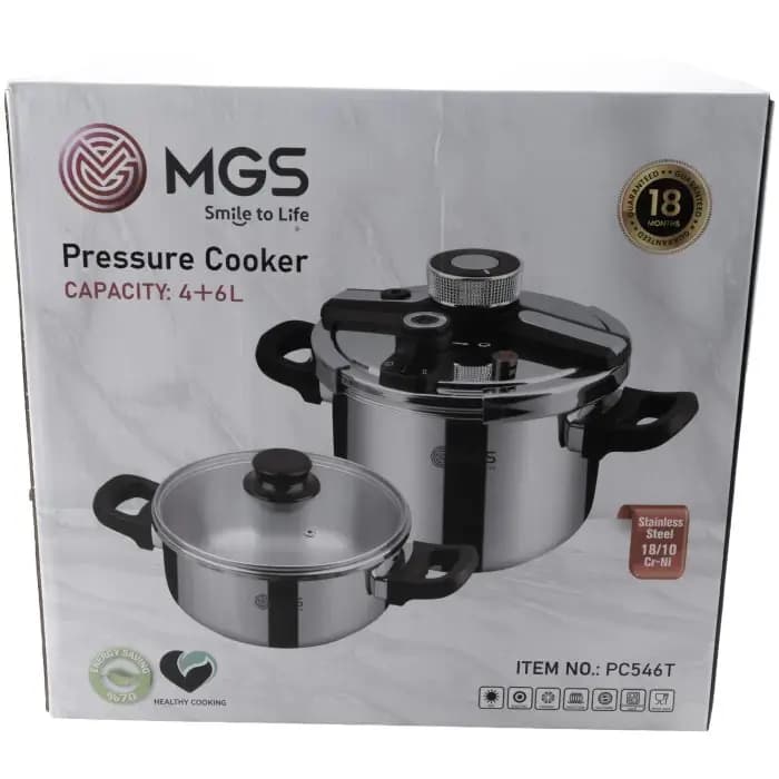 زودپز دوقلو ۴ و ۶ لیتری ام جی اس MGS مدل PC546T — تصویر ۸