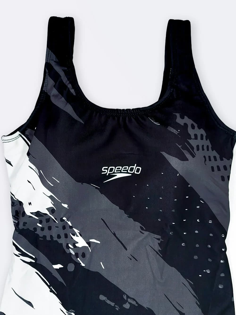 مایو زنانه پادار نیمه پوشیده کاپدار اسپیدو ( Speedo ) ضد کلر با پارچه استرچ — تصویر ۵