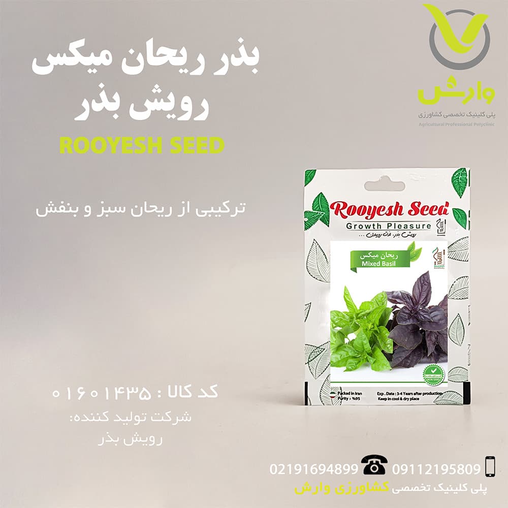 بذر ریحان میکس رویش بذر