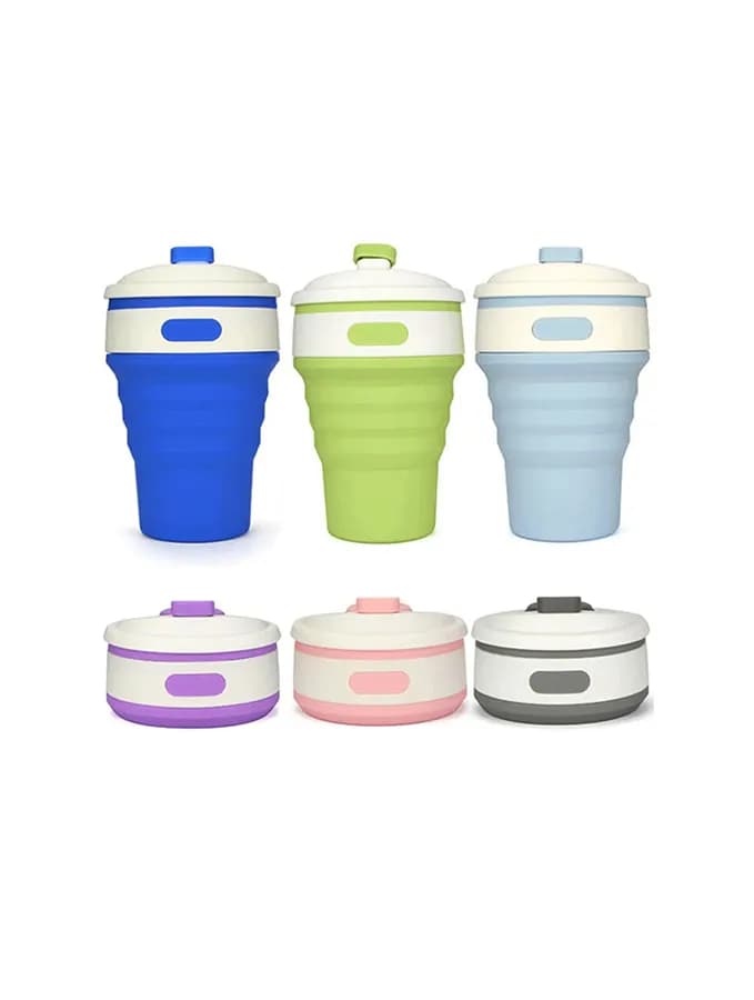 ماگ سیلیکونی تاشو Collapsible Coffee Cup 350ml — تصویر ۳