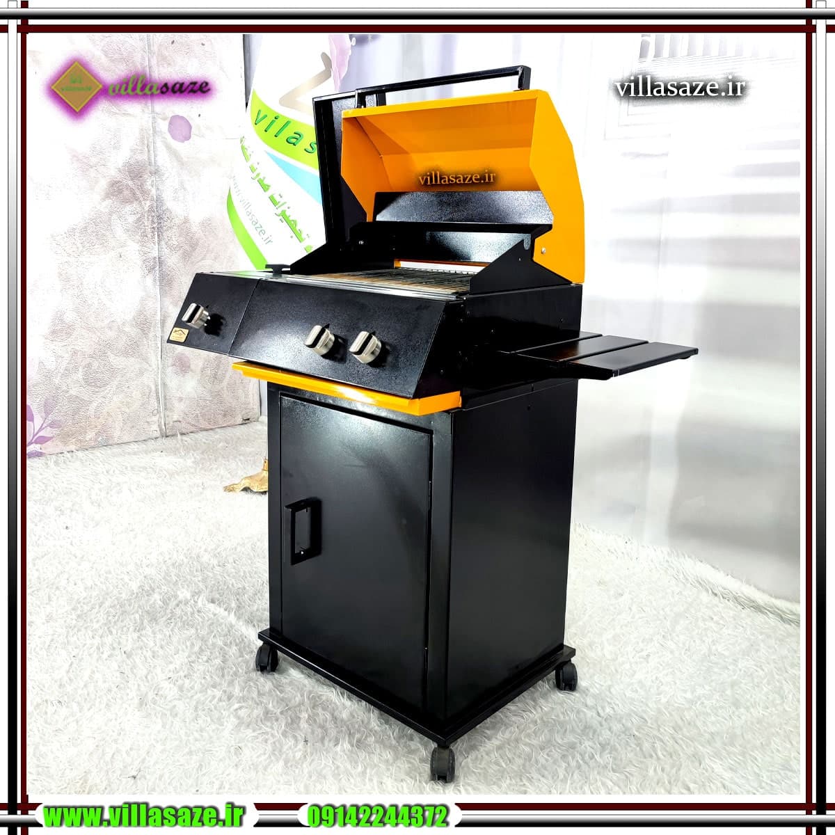 باربیکیو 50 سانتی گازی پلوپز دار و کابینت دار مدرن